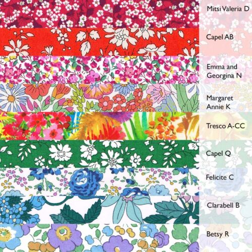 Liberty Fabric Tana Lawn® 9 Fat Quarters Bright Rainbow 376 - Image 2
