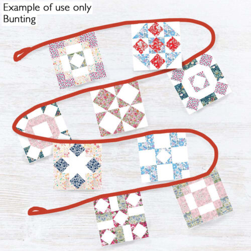 kit of Liberty fabric to make patchwork bunting