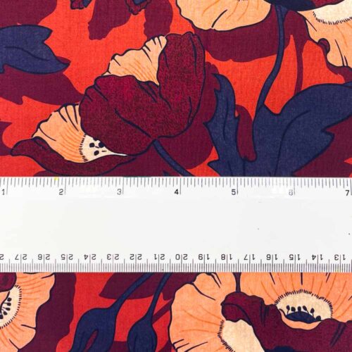 Liberty Fabric Tana Lawn Butterfield Poppy C 2m Remnant (Box C) - Image 2