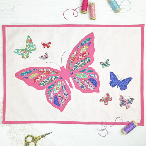 Rainbow Butterfly Cushion Kit- Pink