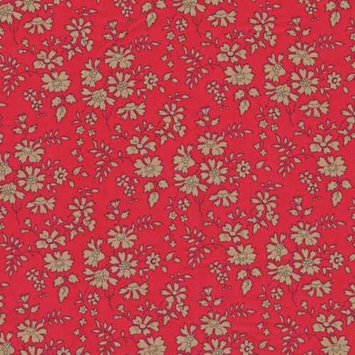 Liberty Fabric Capel F Red Tana Lawn