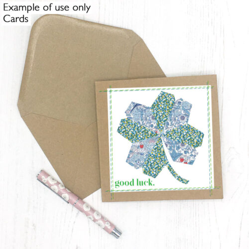 Kit to make a fabric greeting card
