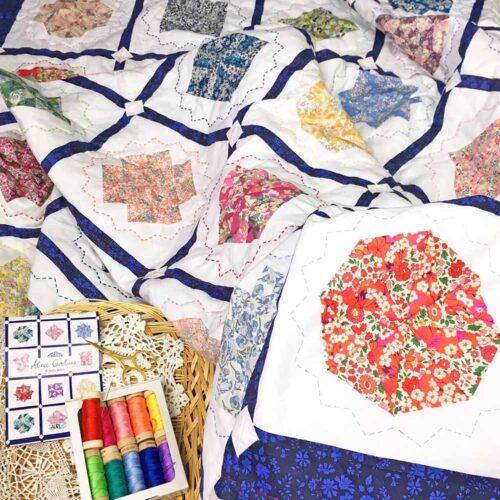 Aurifil Floss Threads in use