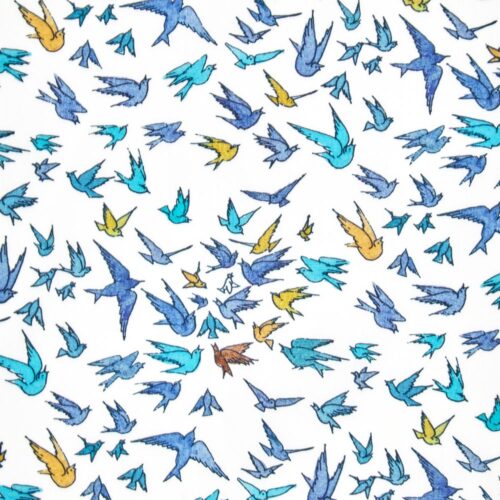 Liberty Fabric Tana Lawn Choir Of Flyers B