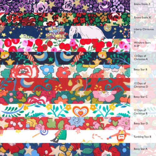 Liberty Fabric Tana Lawn® 12 Fat Quarters Christmas Selection 365 - Image 2
