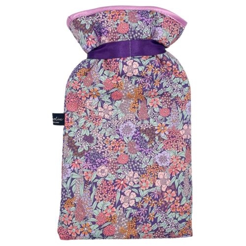 Purple Floral Hot Water Bottle By Alice Caroline