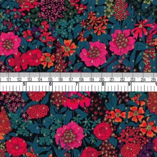 Metallic Floral Fabric Alice Caroline