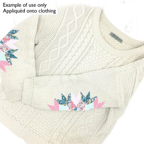 Liberty Tana Lawn® Fabric Single 16.5" La Veda Quilt Block Kit - Pink & Mint - Image 7