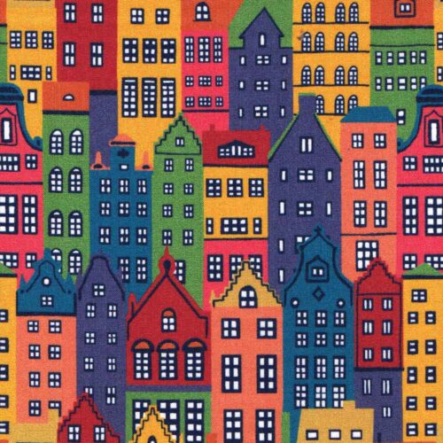 Liberty Fabric Tana Lawn Copenhagen Street A 1.22m Remnant (Box J)
