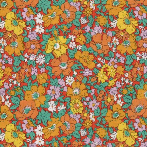 Liberty Quilting Cotton Fabric Cosmos Song B