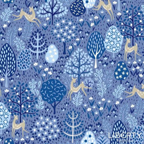 Liberty Quilting Cotton Dancing Deer A