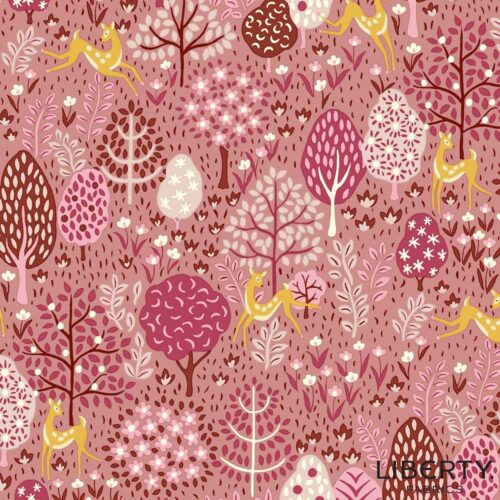 Liberty Quilting Cotton Dancing Deer B