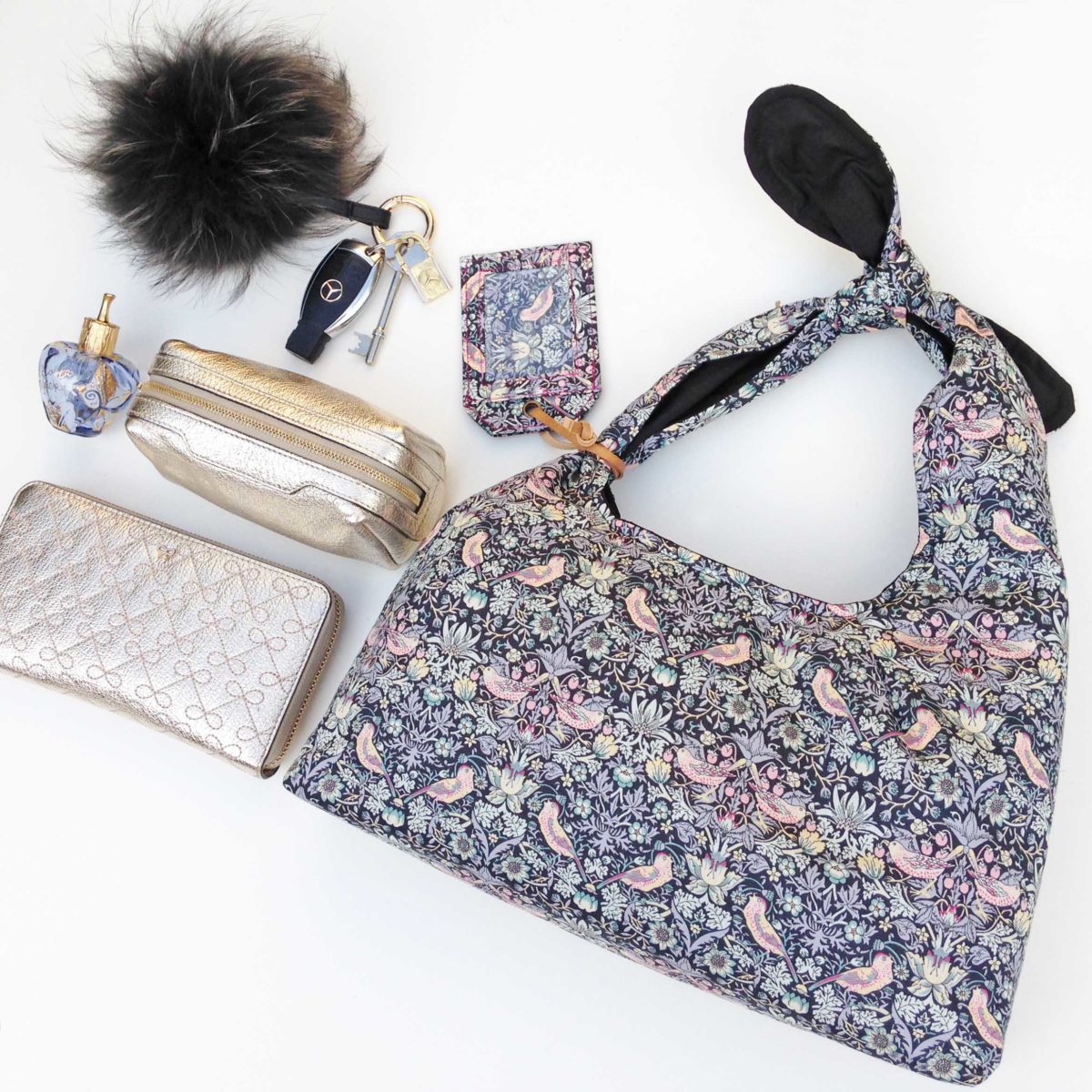 Liberty Tana Lawn Fabric Strawberry Thief Bag