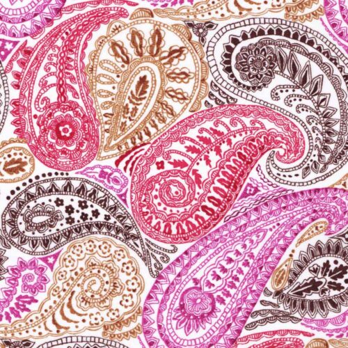 Liberty Fabric Tana Lawn Deco Paisley C 2m Remnant (Box J)