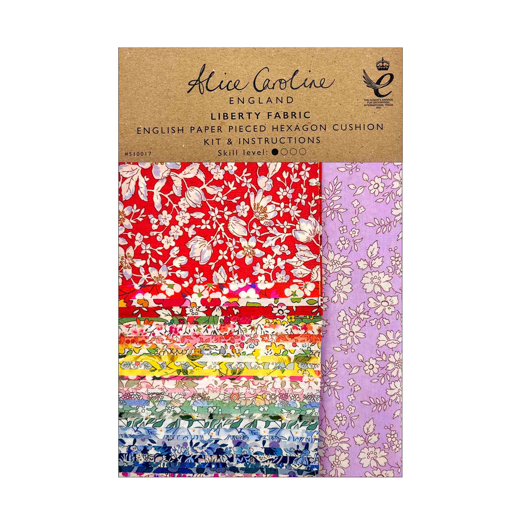 Liberty Tana Lawn® EPP Hexagon Cushion Kit | Capel AA Backing - Image 2