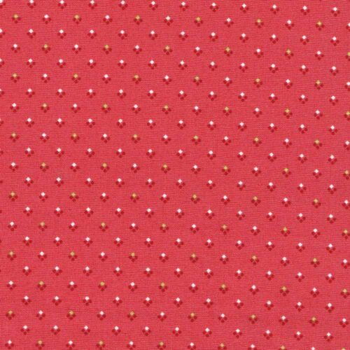 Ellie's Quilt Place Fabric Argyle Strawberry Smoothie
