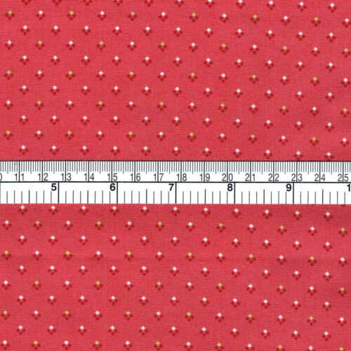 Ellie's Quilt Place Fabric Argyle Strawberry Smoothie - Image 3