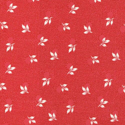 Ellie's Quilt Place Fabric Foliage Strawberry Smoothie