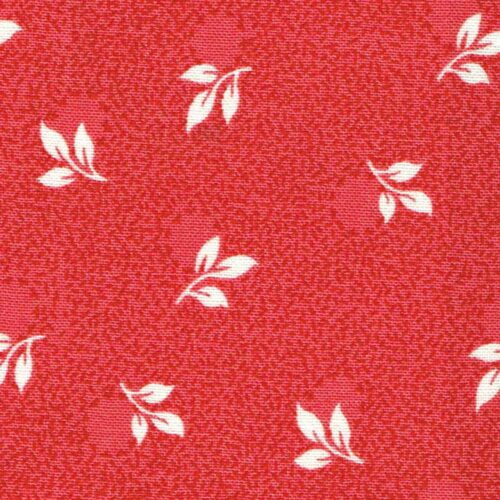 Ellie's Quilt Place Fabric Foliage Strawberry Smoothie - Image 2