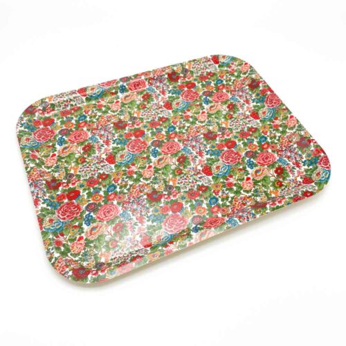 Large Tray In Liberty Elysian Day Red - Image 2