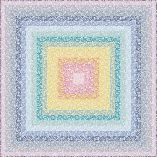 Liberty Emily Belle Log Cabin Full Quilt Kit