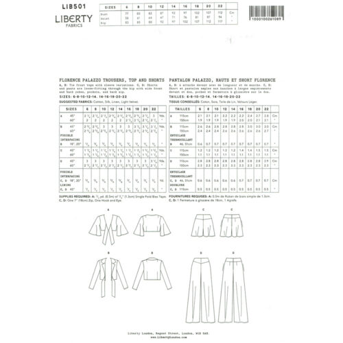 Liberty Dress Pattern Florence Palazzo Suit - Image 4