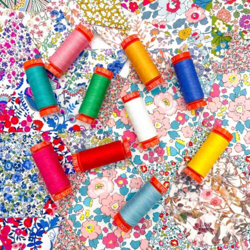 Floral Mosaic Aurifil Threads