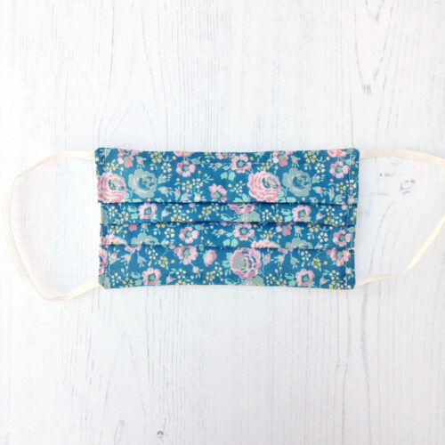 Liberty Fabric Face Covering in Felicite Teal