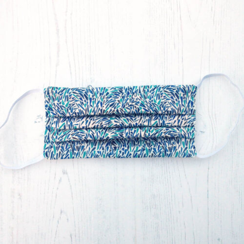 Liberty Fabric Face Covering in Karter G Blue