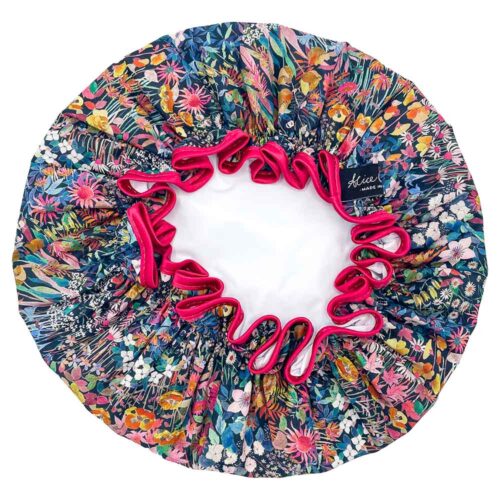 Liberty Faria Flowers Pink Shower Cap