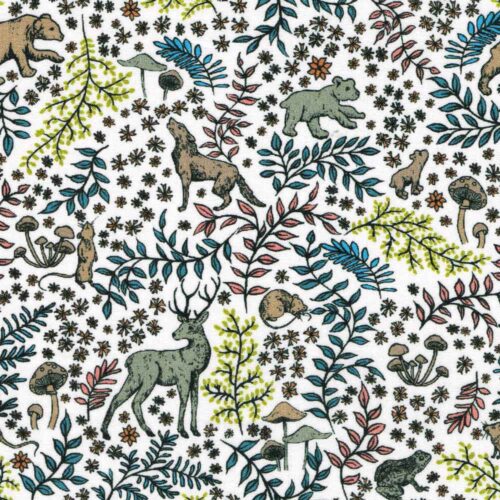 Liberty Fabric Tana Lawn Feldberg Forest B 1.95m Remnant (Box I)