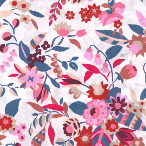 Liberty Fabric Tana Lawn Floral Ballet A 1.85m Remnant (Box P)