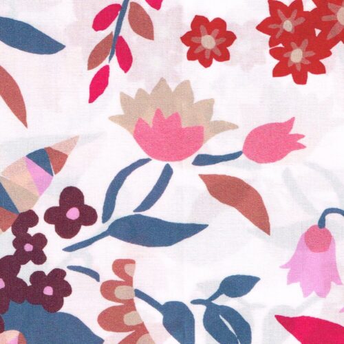 Liberty Fabric Tana Lawn Floral Ballet A 1.85m Remnant (Box P) - Image 3