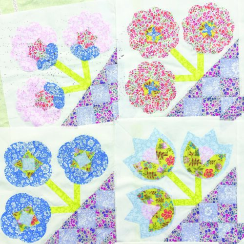 Floral Fantasy Kit 4 Alice Caroline Quilt Block