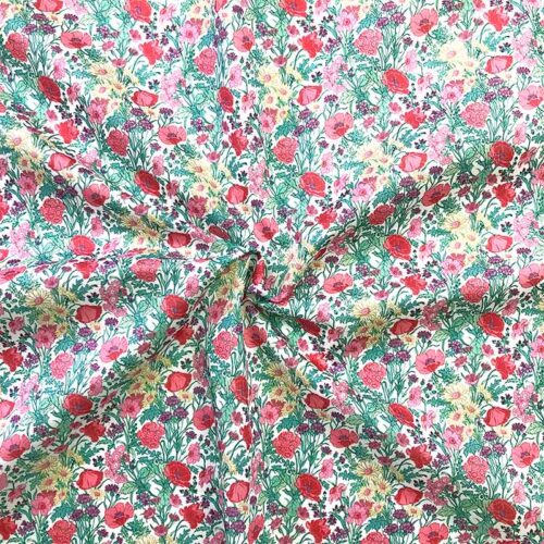 Liberty fabric scrunched