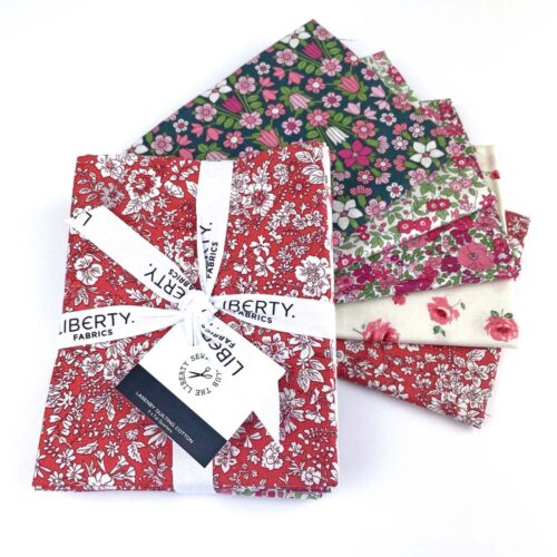 Liberty Quilting Cotton Midsummer Collection 5 Fat Quarter Bundle - Pinks - Image 2