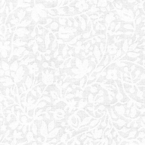 Liberty Quilting Collection White On White Garden Walk - Image 3