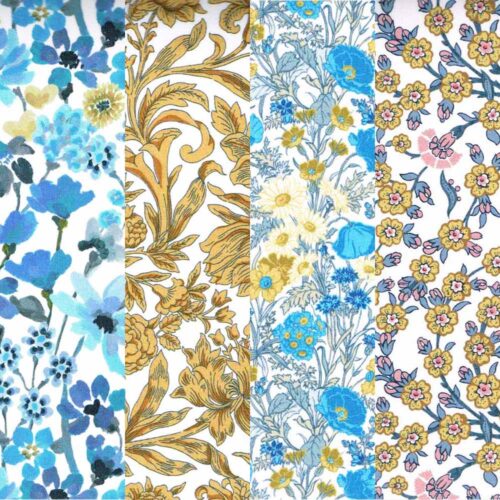 Liberty Gold and Blue Fat Quarter Bundle