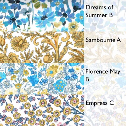 Liberty Gold and Blue Fat Quarter Bundle