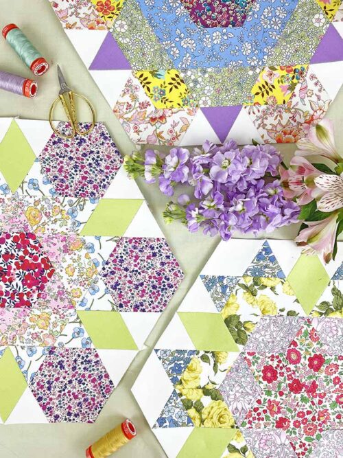 Green And Purple Fabric Pattern And Kit