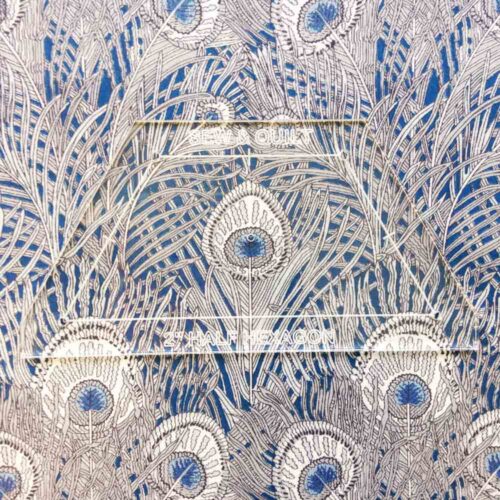 2" Triangle, Diamond, Half Hexagon and Hexagon Acrylic Cutting Template Set 1/4" seam allowance- Flower Garden - Image 5