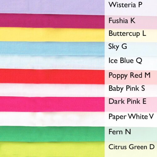 Liberty Fabric Tana Lawn 11 Plain Fat Quarters Happy Flowers Selection 181 - Image 3