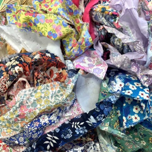 Liberty Tana Lawn Fabric Multi-Coloured Holey Ribbons 200g