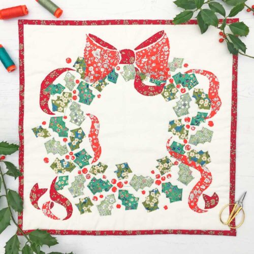 PATTERN: Holly Wreath Wall Hanging Or Cushion Pattern