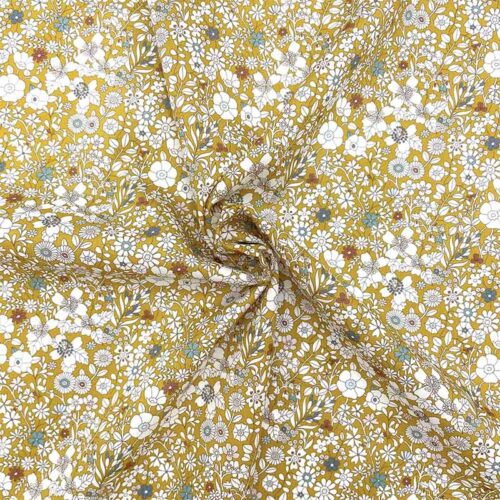 Liberty fabric scrunched