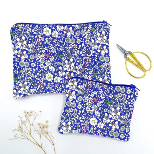 Alice Caroline June's Meadow Liberty Fabric Make-Up And Coin Purse Kit