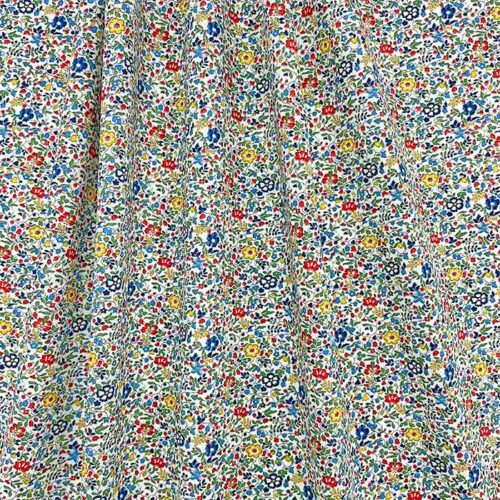 Liberty Tana Lawn Fabric Katie and Millie A Red Yellow Blue - Image 3