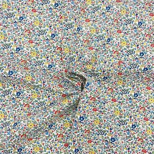 Liberty Tana Lawn Fabric Katie and Millie A Red Yellow Blue - Image 4