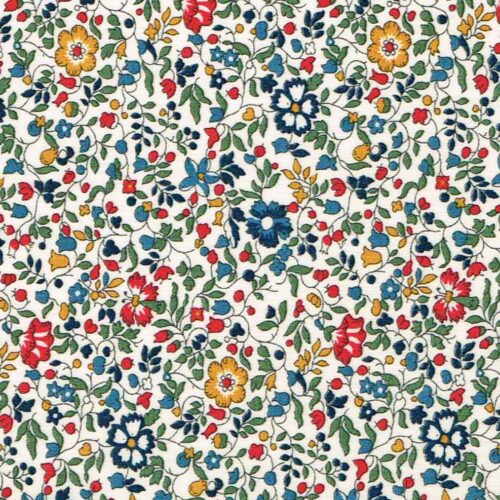 Liberty Tana Lawn Fabric Katie and Millie A Red Yellow Blue - Image 5