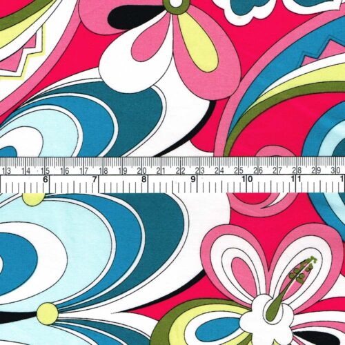 Robert Kaufman Poplin Fabric Flower Power Pink - Image 3